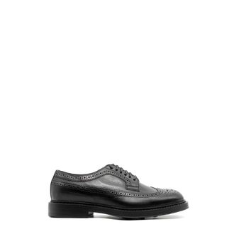 Doucal's Veterschoenen - Heren - Nette schoenen - Zwart - 40 EU - Leer - Schoenen