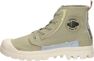 Palladium Pampa Underlayer Lace-up Boots - Dames - Veterlaarzen - Groen - 39 EU - Katoen - Schoenen