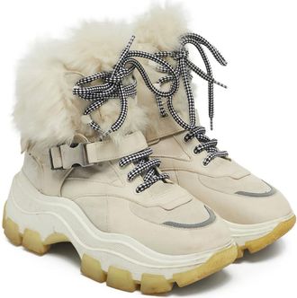 Prada Sneakers alte con fibbia - Toni neutri