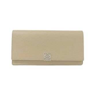 Loewe Pre-owned Wallets, female, Beige, Size: ONE SIZE Pre-owned Long wallet (bi-fold)