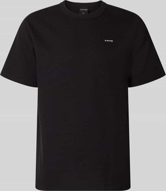 G-Star Regular Fit T-Shirt mit Strukturmuster in Black, Gr&ouml;&szlig;e XXL