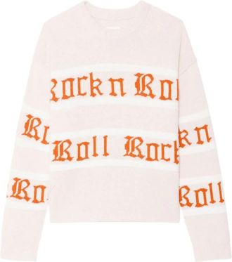Zadig&Voltaire Markuz Sweater - Dames - Ronde hals truien - Roze - S - Wol - Truien & Vesten