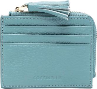 Coccinelle tassel leather wallet - women - Leather - One Size - Blue