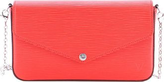 Louis Vuitton Red Epi Leather Felicie Pochette (Authentic Pre-Loved)