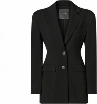 Pinko Giacca Slim Fit - Dames - Blazers - Zwart - M - Leer - Jassen