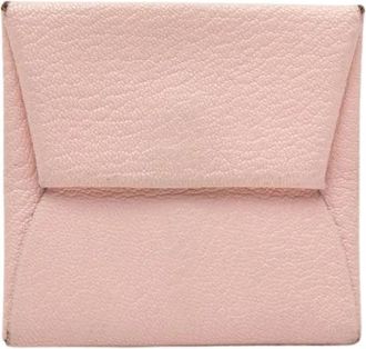 Herm&egrave;s Pre-owned Coin Pouch - Dames - Vintage Accessoires - Roze - ONE Size - Leer - Vintage
