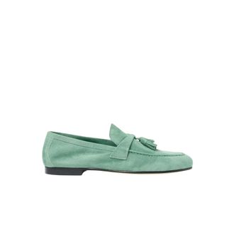 Scarosso Loafers, female, Green, Size: 8 1/2 US Luisa Tassel Loafers