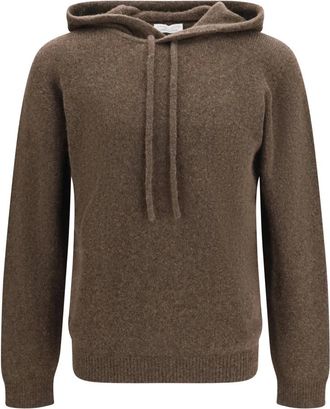Roberto Collina Maglione con cappuccio - - Knitwear - Uomo - Marrone - S