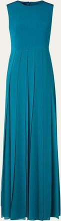 Akris Crepe Ribbon Skirt Gown