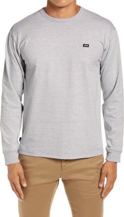 Vans Off The Wall Classic Long Sleeve T-Shirt in Athletic Heather at Nordstrom, Size Large