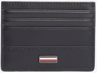 Tommy Hilfiger Mens Hilfiger Leather Card Holder - Navy