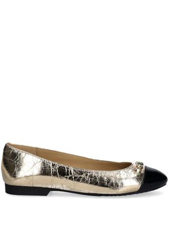 Michael Michael Kors Rebecca ballet flats - women - Leather - 6 - Gold