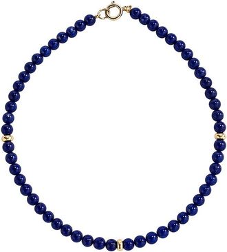 Jewelmak 14K Lapis Bracelet
