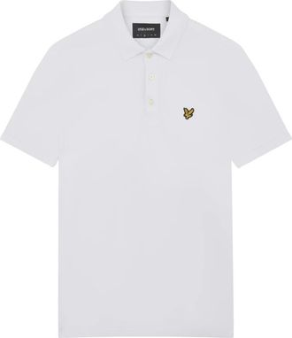 Lyle & Scott Plain Polo Shirt - Heren - Polos - Wit - XL - Katoen - Tops