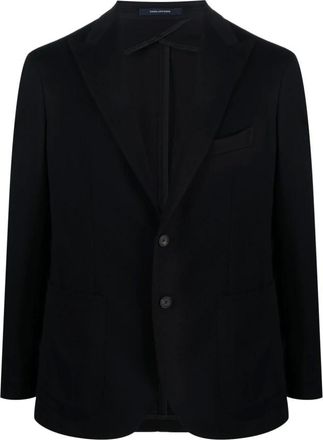 Tagliatore Jassen, Heren, Blauw, S, Wol, Klassieke Jas
