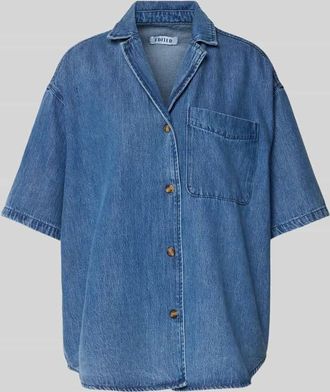 Edited Jeansbluse mit aufgesetzter Brusttasche Modell Pheline in Jeansblau, Gr&ouml;&szlig;e 36