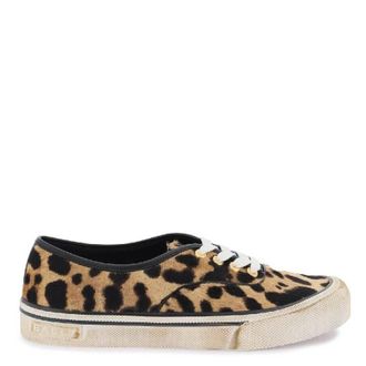 Bally Lyder Leopart Print Low-Top Sneakers, Brand Size 40 ( US Size 9.5 )