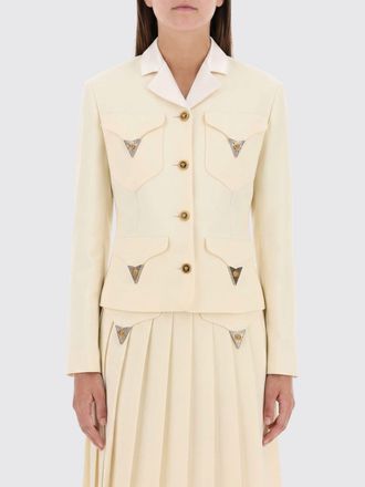 Versace Slim-Fit Cropped Single-Breasted Wool Jacket with Medusa Buttons