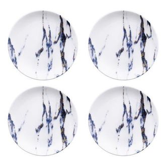 Prouna Marble Azure Canape Plate, Set of 4 in White at Nordstrom