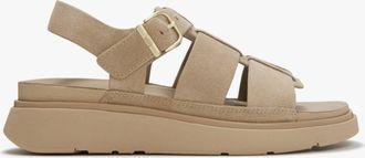 FitFlop Fitflop Gen-ff Womens Ankle Strap Sandals Cappuccino - Brown Suede - Size UK 6