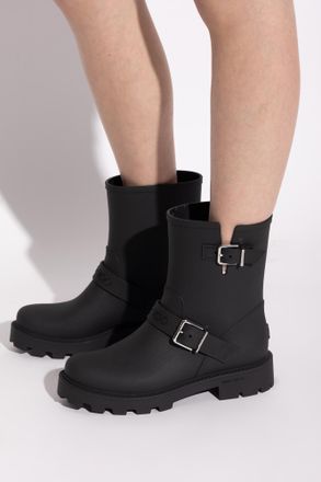 Jimmy Choo London Biker Wellington Boots, Womens, Black