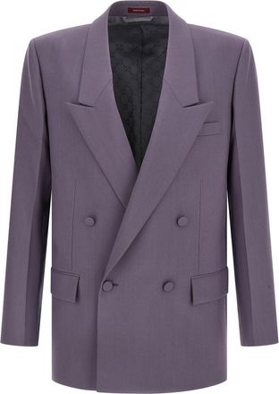 Gucci Double-Breasted Wool Blazer