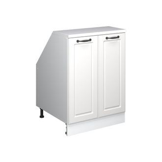 Vicco Armario De Cocina Para Techo Inclinado R-line, Blanco Casa De Campo, 60 Cm Con 2 Puertas, 60 Cm De Profundidad, Vicco