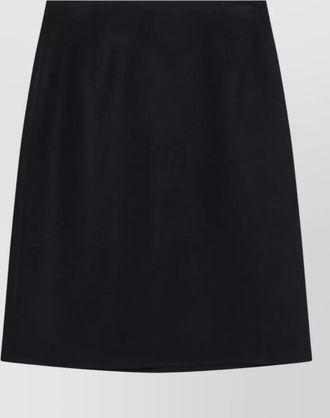 Loro Piana high waisted wool midi skirt