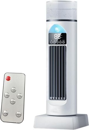No Brand Ventilatore Per Aria Condizionata, Ventilatore A Torre Per Aria Fresca, Raffrescatore Silenzioso Senza Pale Con Telecomando E Serbatoio Dellacqua, Umi