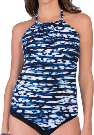 Magic Suit By Miraclesuit Nicole Underwire Tankini Top Bikini In Mag Blurred Lines