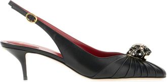 Valentino Garavani Panthea Pump - Dames - Pumps - Zwart - 36 EU - Leer - Schoenen