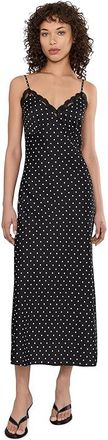 Joe's The Ines Slip Dress Womens Dress Black Polka Dot : SM, Polyester
