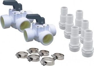 Ubbink Ubbink Heatermax Compact Kit By-pass Blanco Pvc
