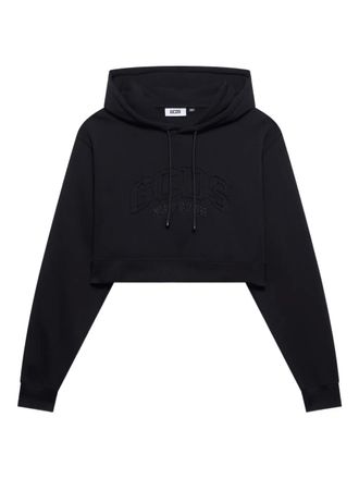 GCDS Lounge hoodie - women - Cotton/Polyester - L - Black