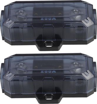 OEM Bloque De Fusibles Automotrices Compacto De Zinc De 4 Piezas, Protecci&oacute;n De Amplificador, 200 A