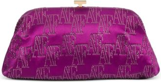 Alberta Ferretti Verfraaide clutch met ketting - Paars