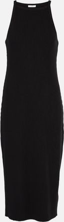 Vince Cotton-blend midi dress
