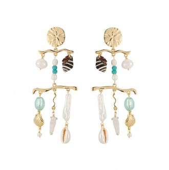 Mignonne Gavigan Womens Vida Charm Earrings In Gold