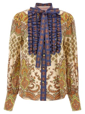 Valentino Garavani Multicolor Cotton Womens Blouse