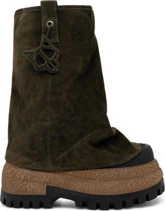 Naked Wolfe Stivali Disturb con logo - Verde