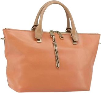 Chlo&eacute; Pre-owned Hand Bag - Dames - Vintage Handtas - Oranje - ONE Size - Leer - Vintage