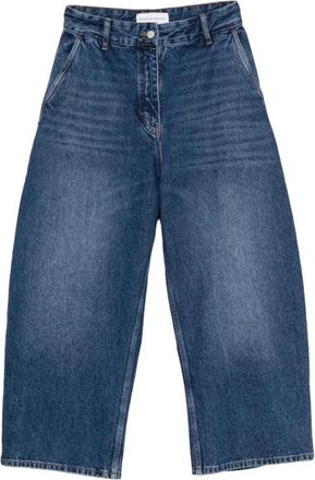 STUDIO NICHOLSON Jeans, Dames, Blauw, XS, Loose-fit Jeans