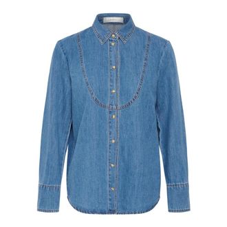 Inwear Hiroiw Shirt - Dames - Overhemden - Blauw - Maat: S Katoen