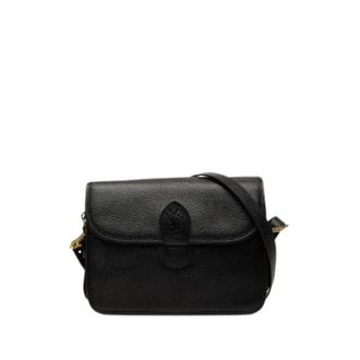 Saint Laurent Pre-owned Vintage Leather Crossbody Bag - Dames - Pre-owned - Zwart - Maat: ONE Size Leer