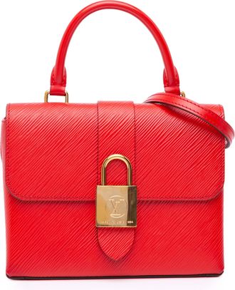 Louis Vuitton Pre-owned Womens Locky Bb Satchel Padlock Closure - Red Leather - One Size