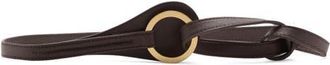 Mango Slim Faux Leather Belt in Chocolate at Nordstrom, Size Medium