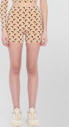Marine Serre moon print high waist jersey shorts