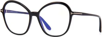 Tom Ford Ladies Black Cat Eye Eyeglass Frames FT5577-B 001