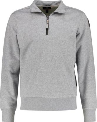 Parajumpers Broad Peak Half-Zip Fleece - Heren - Vesten met rits - Grijs - M - Katoen - Hoodies & sweatvesten
