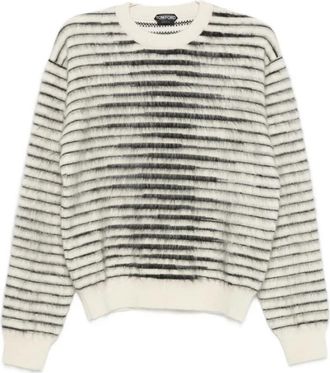 Tom Ford Crew Neck Truien - Heren - Ronde hals truien - Beige - L - Truien & Vesten